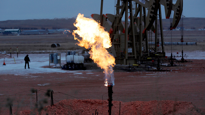 Oil drilling produces natural gas that often gets burned on the spot, going to waste.