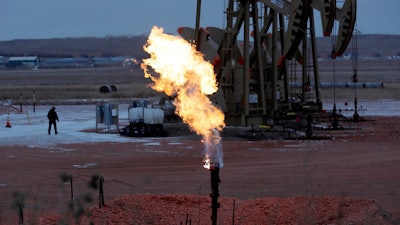 Oil drilling produces natural gas that often gets burned on the spot, going to waste.