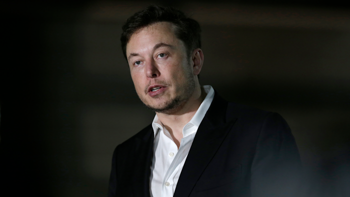 In this June 14, 2018, file photo Tesla CEO and founder of the Boring Company Elon Musk speaks at a news conference in Chicago.