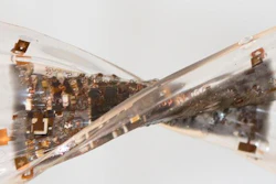 This '3-D stretchable electronic' device can stretch, bend and twist without compromising electronic function.