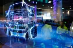 In this Jan. 6, 2017, file photo, a translucent screen shows smart car technology at the Intel booth during CES International in Las Vegas.