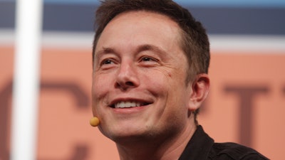 In this March 9, 2013, file photo, Electric car maker Tesla’s CEO Elon Musk gives the opening keynote at the SXSW Interactive Festival in Austin, Texas.