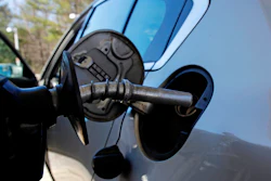 In this April 23, 2018, file photo a car is filled with gasoline at a station in Windham, N.H.