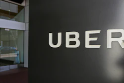 This March 1, 2017, file photo shows an exterior view of the headquarters of Uber in San Francisco.