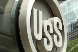 The United States Steel logo is shown outside the headquarters building in downtown Pittsburgh.