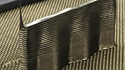 A sample part printed from bulk metallic glass via the TPF-based FFF process.