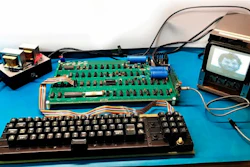 This August 2018 photo provided by RR Auctions shows a vintage Apple Computer.