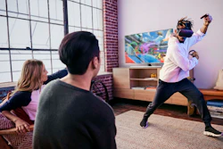 This undated product image provided by Oculus shows the virtual reality headset Quest.