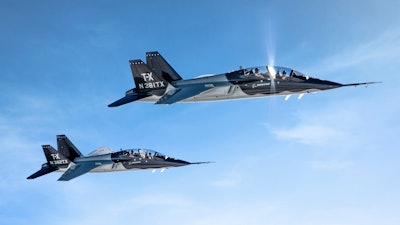 The U.S. Air Force has selected the Boeing T-X advanced pilot training system which features an all-new aircraft designed, developed and flight-tested by the team of Boeing and Saab.