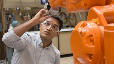 Rakshith Badarinath works in the Factory for Advanced Manufacturing Education (FAME) Lab at Penn State.