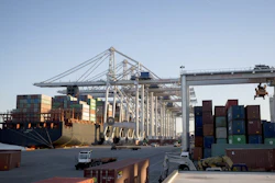 Cranes at the Port of Savannah load and unload containers Jan. 30, 2018.