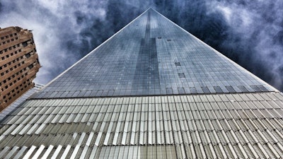 The new One World Trade Center building, made with high-performance concrete.