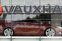 A 2009 file photo of a Vauxhall car dealership opposite the Vauxhall factory in Luton, England.