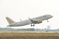 Gulf Air’s first A320neo jetliner, which is powered by CFM LEAP-1A engines.