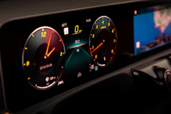 This undated photo provided by Mercedes-Benz shows an LCD screen in the 2019 A 220 4Matic Sedan.