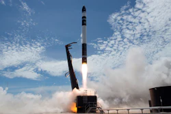 In this Jan 21, 2018, file photo provided by Rocket Lab, an electron rocket carrying only a small payload of about 150 kilograms lifts off from the Mahia Peninsula on New Zealand's North Island's east coast.