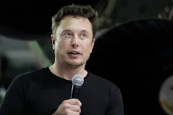 In this Sept. 17, 2018, file photo SpaceX founder and chief executive Elon Musk speaks in Hawthorne, Calif.
