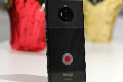 This Friday, Oct. 26, 2018, photo shows the camera on the back of the Red Hydrogen One smartphone in New York.