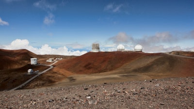 This Aug. 31, 2015, file photo shows telescopes on the summit of Mauna Kea on Hawaii's Big Island.