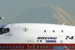 The first 747 ever built sits on the west side of Boeing Field near Boeing's corporate headquarters, Wednesday, March 21, 2001, in Seattle.