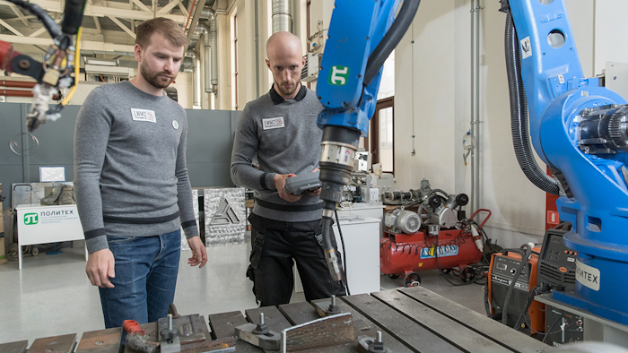 Researchers from SPbPU working on a neural network for 3D printing.