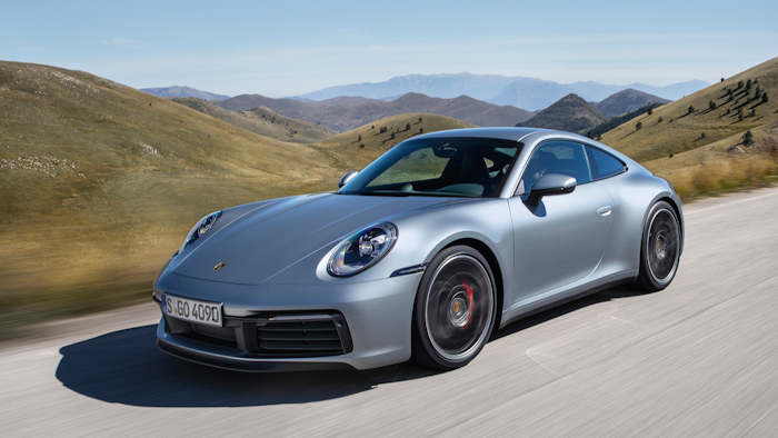 The undated photo provided by Porsche on Nov. 28, 2018 shows the new Porsche 911 Carrera 4S.
