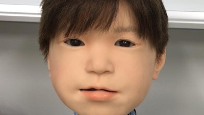 The newly developed face of the Affetto child android robot. Affetto's face was first revealed in published research in 2011.