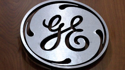 General Electric logo at a store in Cranberry Township, Pa.