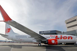 This March 21, 2018, file photo shows Boeing's first 737 MAX 9 jet at the company's delivery center before a ceremony transferring ownership to Thai Lion Air in Seattle.