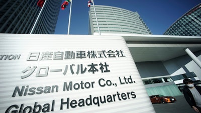 Nissan Motor Co. Global Headquarters is seen in Yokohama, Wednesday, Nov. 21, 2018.