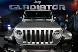 A 2020 Jeep Gladiator is shown during the Los Angeles Auto Show on Wednesday, Nov. 28, 2018, in Los Angeles.