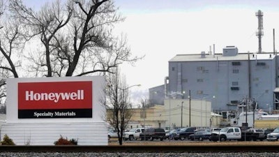 This Jan. 18, 2011, file photo, shows the Honeywell Specialty Materials plant in Metropolis, Ill.