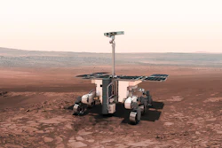 This undated artist rendering from the European Space Agency shows the European-Russian ExoMars rover.
