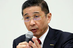Nissan Motor Co. Chief Executive Hiroto Saikawa speaks during a press conference in Yokohama, Monday, Dec. 17, 2018.