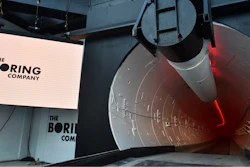 The unveiling event for the Boring Co. Hawthorne test tunnel in Hawthorne, Calif., Tuesday, Dec. 18, 2018.