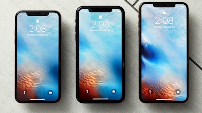 This Oct. 22, 2018, file photo shows the iPhone XS, from left, iPhone XR and the iPhone XS Max in New York.