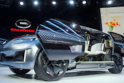 The GAC Entranze concept electric vehicle is unveiled at the North American International Auto Show, Monday, Jan. 14, 2019.