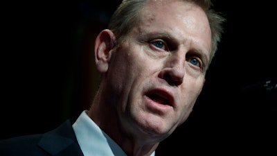 Acting Secretary of Defense Patrick Shanahan during an event about American missile defense doctrine, Thursday, Jan. 17, 2019, at the Pentagon.