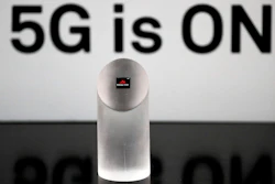 Huawei 5G modem Balong 5000 chipset is displayed after the presentation event in Beijing, Thursday, Jan. 24, 2019.