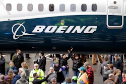 In this Feb. 5, 2018, file photo a Boeing 737 MAX 7 is displayed during a debut for employees and media in Renton, Wash.