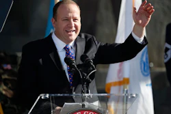 Colorado Gov. Jared Polis during his inauguration ceremony Tuesday, Jan. 8, 2019, in Denver.