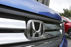 In this May 16, 2016, photo, a Honda model on display at Honda Motor Co. headquarter in Tokyo.