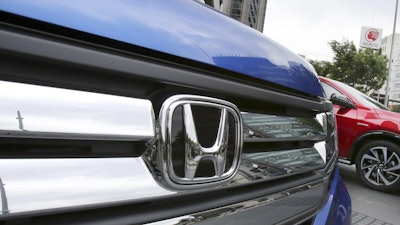 In this May 16, 2016, photo, a Honda model on display at Honda Motor Co. headquarter in Tokyo.