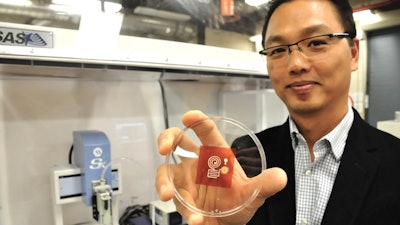 SFU Mechatronic Systems Engineering professor Woo Soo Kim is collaborating with Swiss researchers to develop an eco-friendly 3D-printable solution for producing wireless Internet of Things sensors.