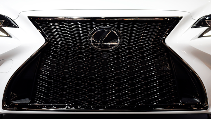 In this Feb. 7, 2019, file photo, the Lexus LS500 is displayed during the media preview of the Chicago Auto Show.