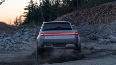 The Rivian R1T.
