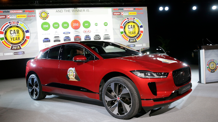 The Jaguar I-Pace model was elected 'Car of the Year 2019' ahead of the 89th Geneva International Motor Show on Monday, March 4, 2019.