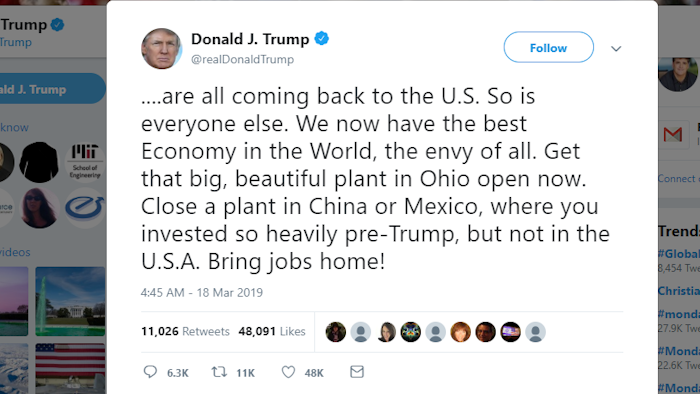 Trump Tweet