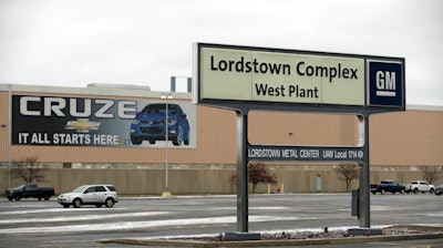 This Nov. 27, 2018, file photo shows the General Motors Lordstown West plant in Lordstown, Ohio.