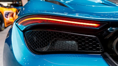 The New Mclaren 720s Spider is presented during the press day at the 89th Geneva International Motor Show in Switzerland, Wednesday, March 6, 2019.